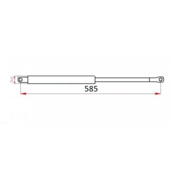 Газовий амортизатор Sigma Ozen Lift меблів для ліжка 600 N (С-585мм) (PM1303) PM1303 фото
