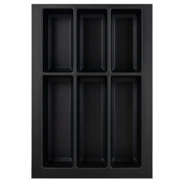 Лоток для столових приборів AgoForm L=473 мм W=327 мм Чорний Матовий (SO0918) SO0918 фото